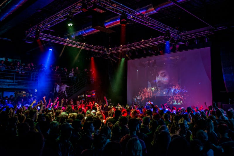 A dance party inside First Avenue nightclub to celebrate the life of Prince after he died in April 2016.