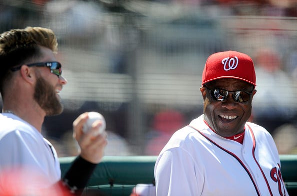 Bryce Harper, Dusty Baker