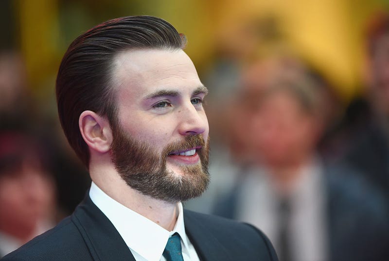 Chris Evans arrives for UK film premiere "Captain America: Civil War" at Vue Westfield on April 26, 2016 in London.
