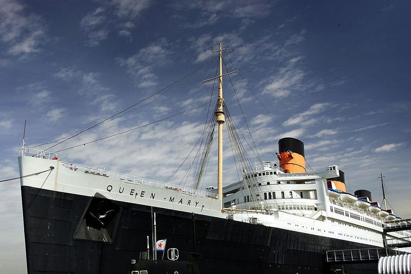 The Queen Mary ship seen dock in Long Beach on March 21, 2005. 
