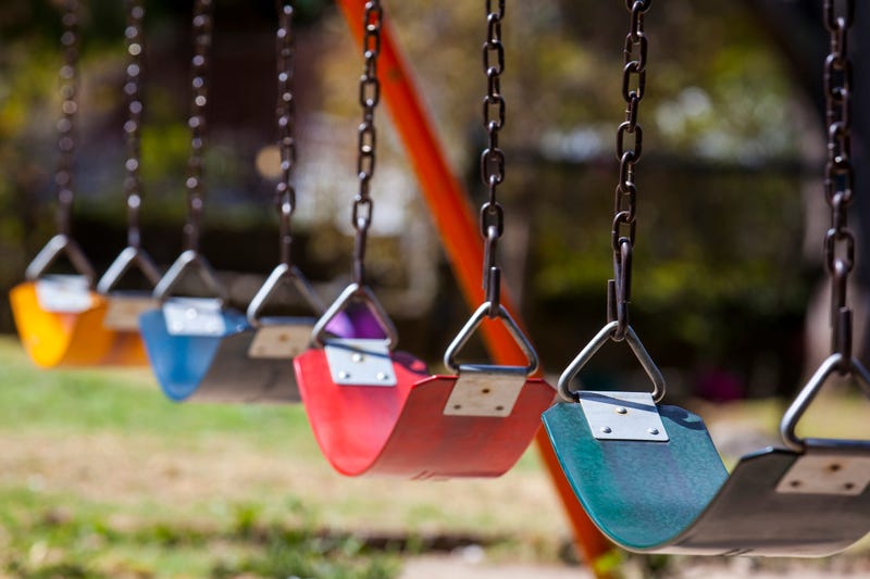 Empty swings.