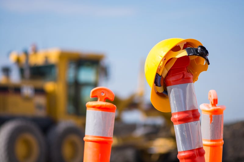 Road or highway construction concept