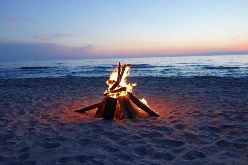 There's nothing better than a bonfire at the beach.