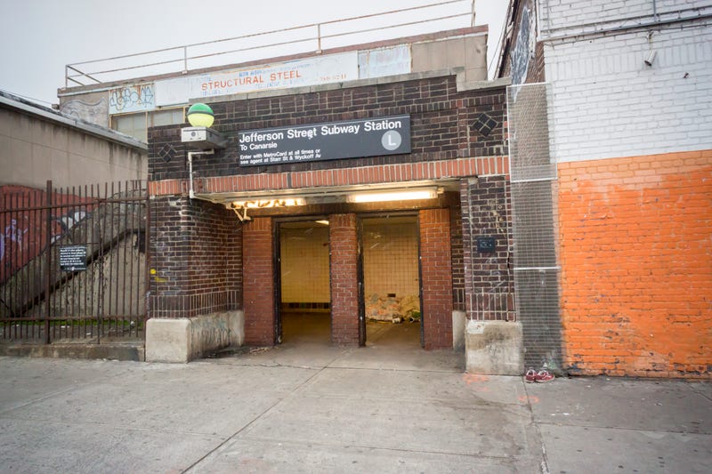 The woman was shoved at the Jefferson Street subway station on the L line in Bushwick