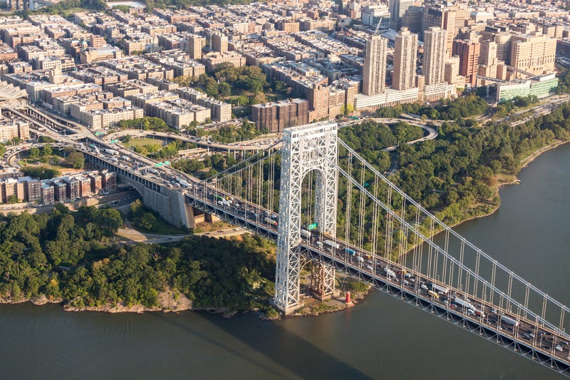 The man plunged to his death while trying to jump a gap to the upper lanes of the George Washington Bridge on Sunday morning