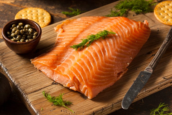 smoked salmon