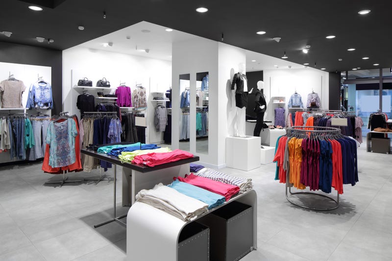 interior of clothing store