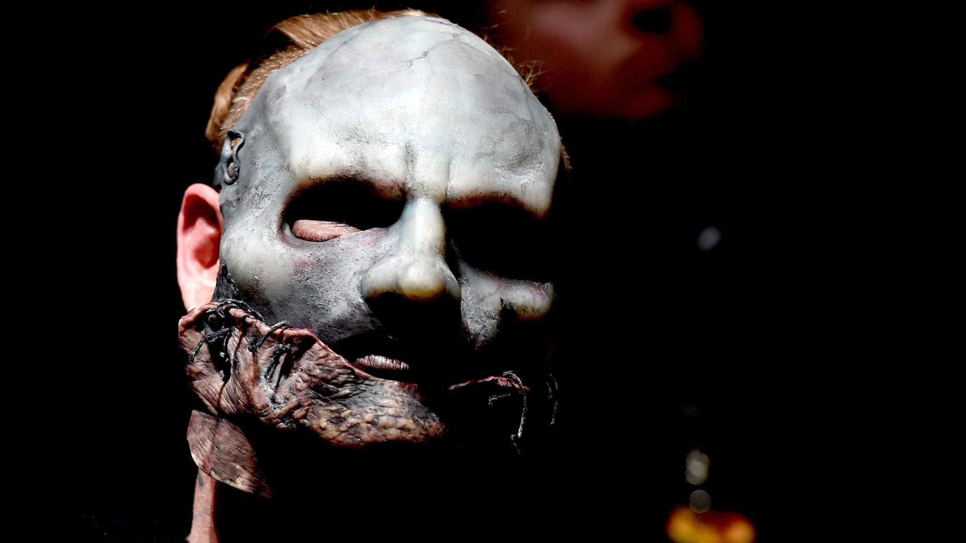 Slipknot singer Corey Taylor shows off his new horror film tattoo