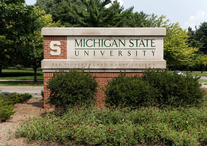 Michigan State University sign