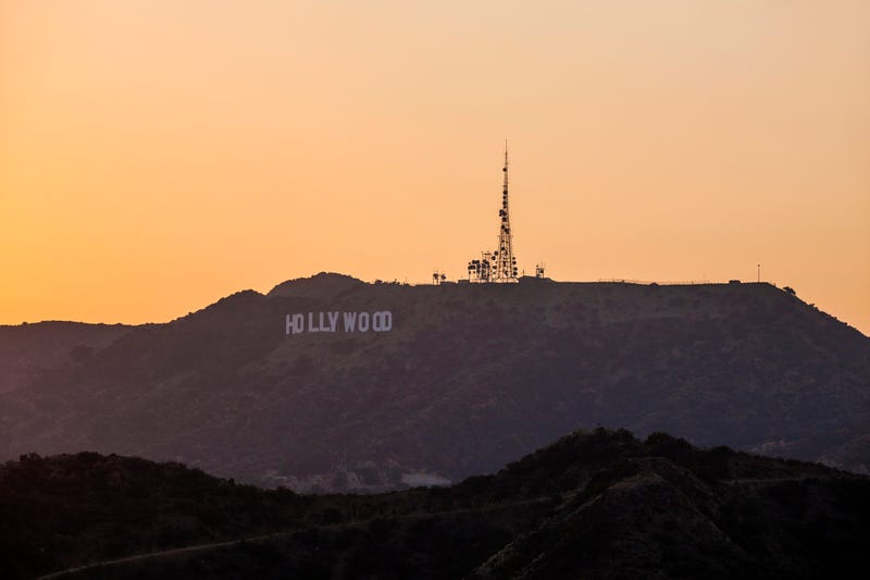Hollywood sign. 
