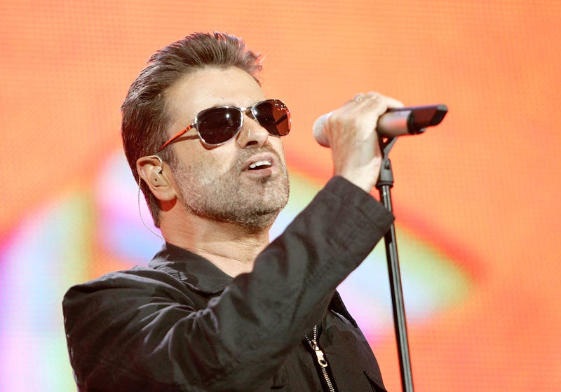 Singer George Michael performs on stage at "Live 8 London" in Hyde Park on July 2, 2005 in London, England. The free concert is one of ten simultaneous international gigs including Philadelphia, Berlin, Rome, Paris, Barrie, Tokyo, Cornwall, Moscow and Johannesburg. The concerts precede the G8 summit (July 6-8) to raising awareness for MAKEpovertyHISTORY.