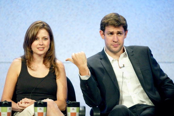 Jenna Fischer and John Krasinski