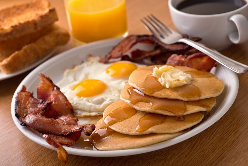 classic American breakfast
