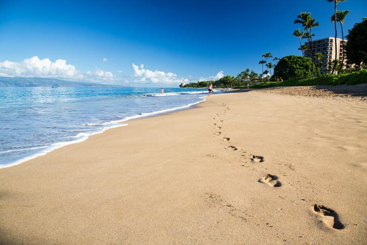 Ka'anapali Beach in Maui, Hawaii