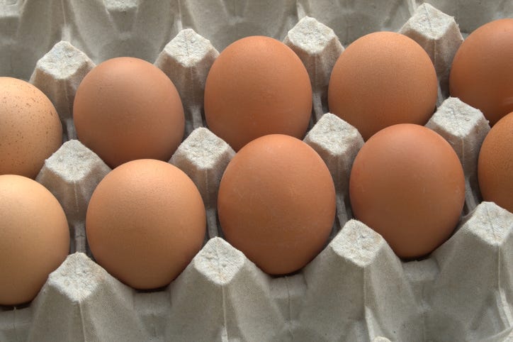 eggs in a carton