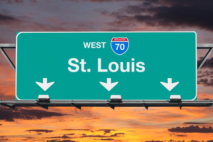 St. Louis HWY 70 Sign