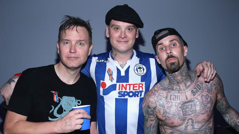 Mark Hoppus, Matt Skiba, Travis Barker of Blink-182