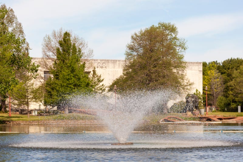 FILE: Fountain at the Leonhardt Lagoon of the Fair Park in Dallas, Texas.
