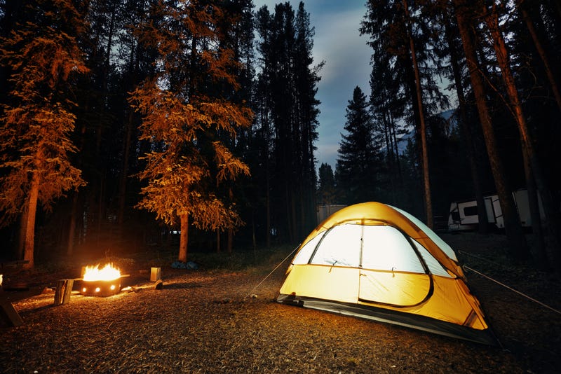 Stock image of a campsite