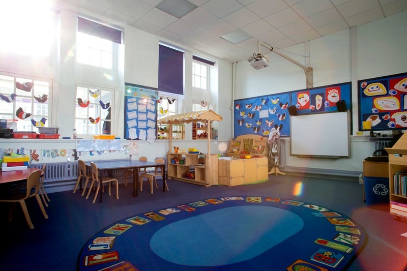 empty, nursery classroom