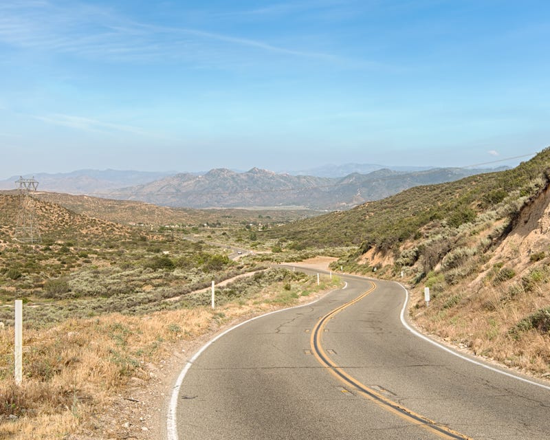 Cajon Pass, on Route 66, in the Angeles National Forest, California.
