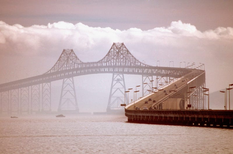 Clouds over the Richmond-San Rafael Bridge.