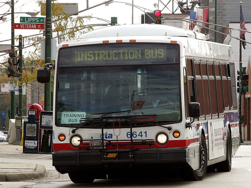 A CTA instruction bus makes a turn.