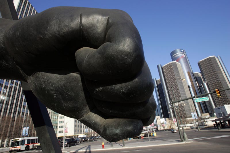 The Joe Louis Fist in Downtown Detroit