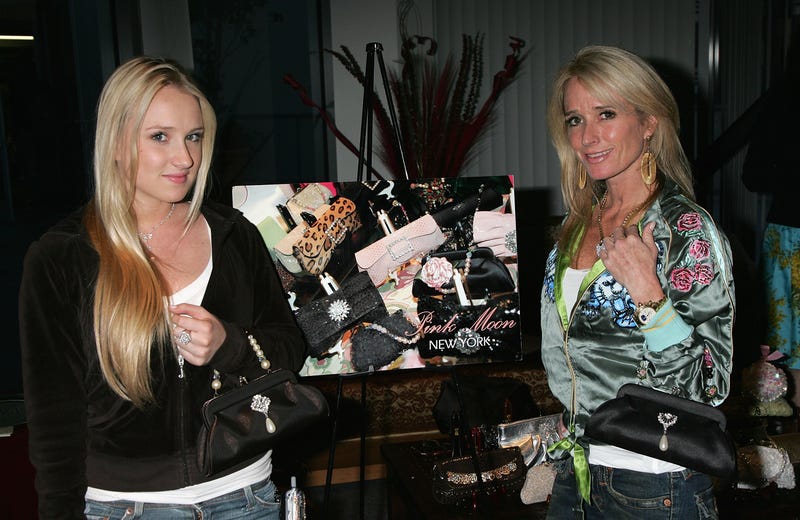 Actress Kim Richards (R) and her daughter Brooke Brinson pose at Pink Moon at the 2006 Diamond Lounge By Nathalie Dubois in the Penthouse at Peterson Automotive Museum March 4, 2006 in Los Angeles, California.