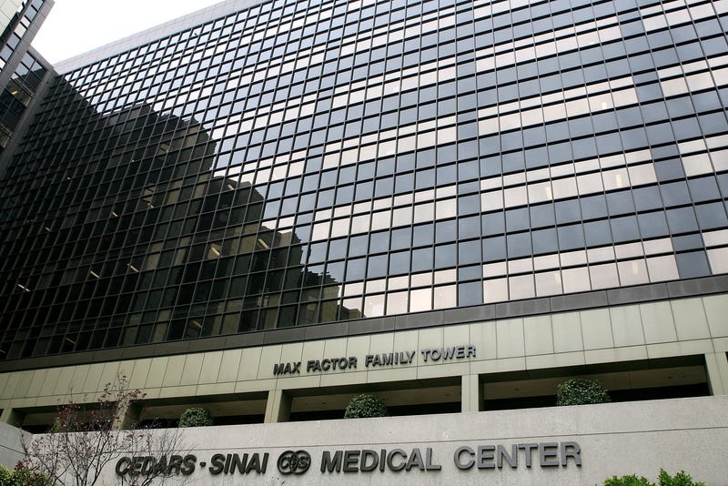 The exterior of Cedars-Sinai hospital on April 3, 2006 in Los Angeles, California