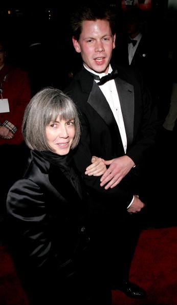 Writer Anne Rice and her son author Christopher Rice