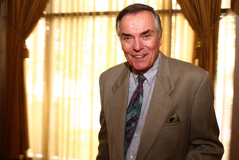 Television personality Peter Marshall arrives at AFI Associates luncheon honoring Hollywood's Arquette family with the 6th Annual "Platinum Circle Award" held at the Regent Beverly Wilshire Hotel on May 10, 2006 in Beverly Hills, California. 