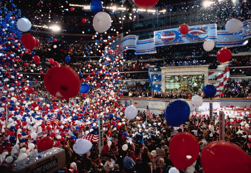 celebration at 1996 DNC