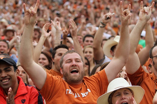 FILE: Texas Longhorns fans