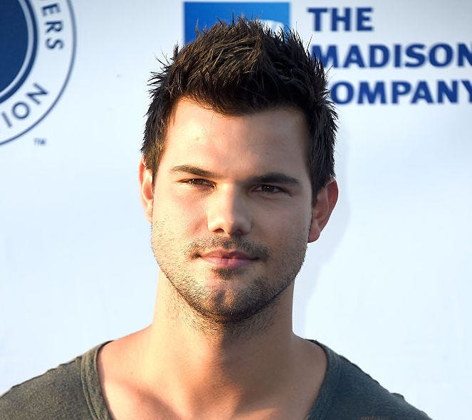 Actor Taylor Lautner arrives at the Los Angeles Dodgers Foundation Blue Diamond Gala at Dodger Stadium on July 28, 2016 in Los Angeles, California.