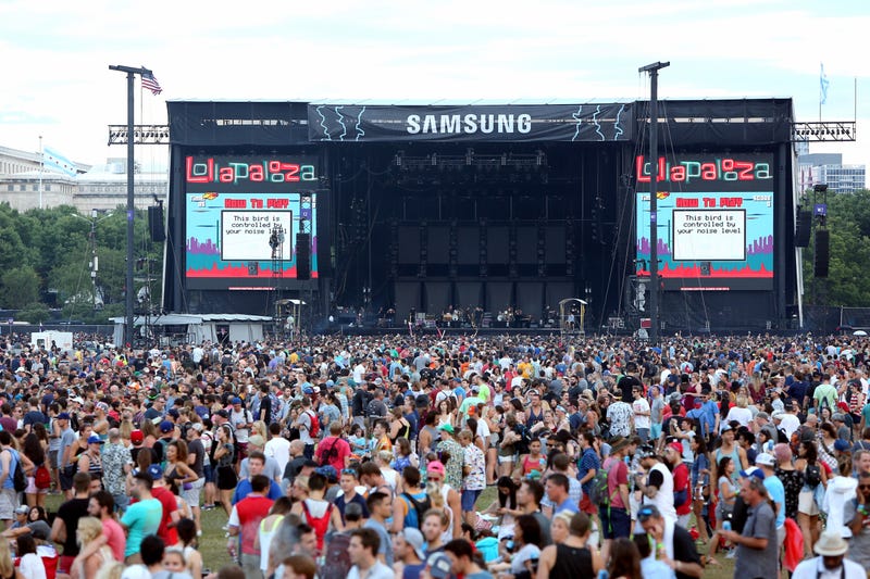 A view of the Samsung Stage at Lollapalooza 2016 - Day 2 at Grant Park on July 29, 2016 in Chicago, Illinois. 