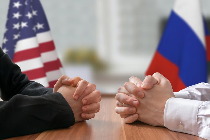 A representative for the U.S. and Russia negotiating.