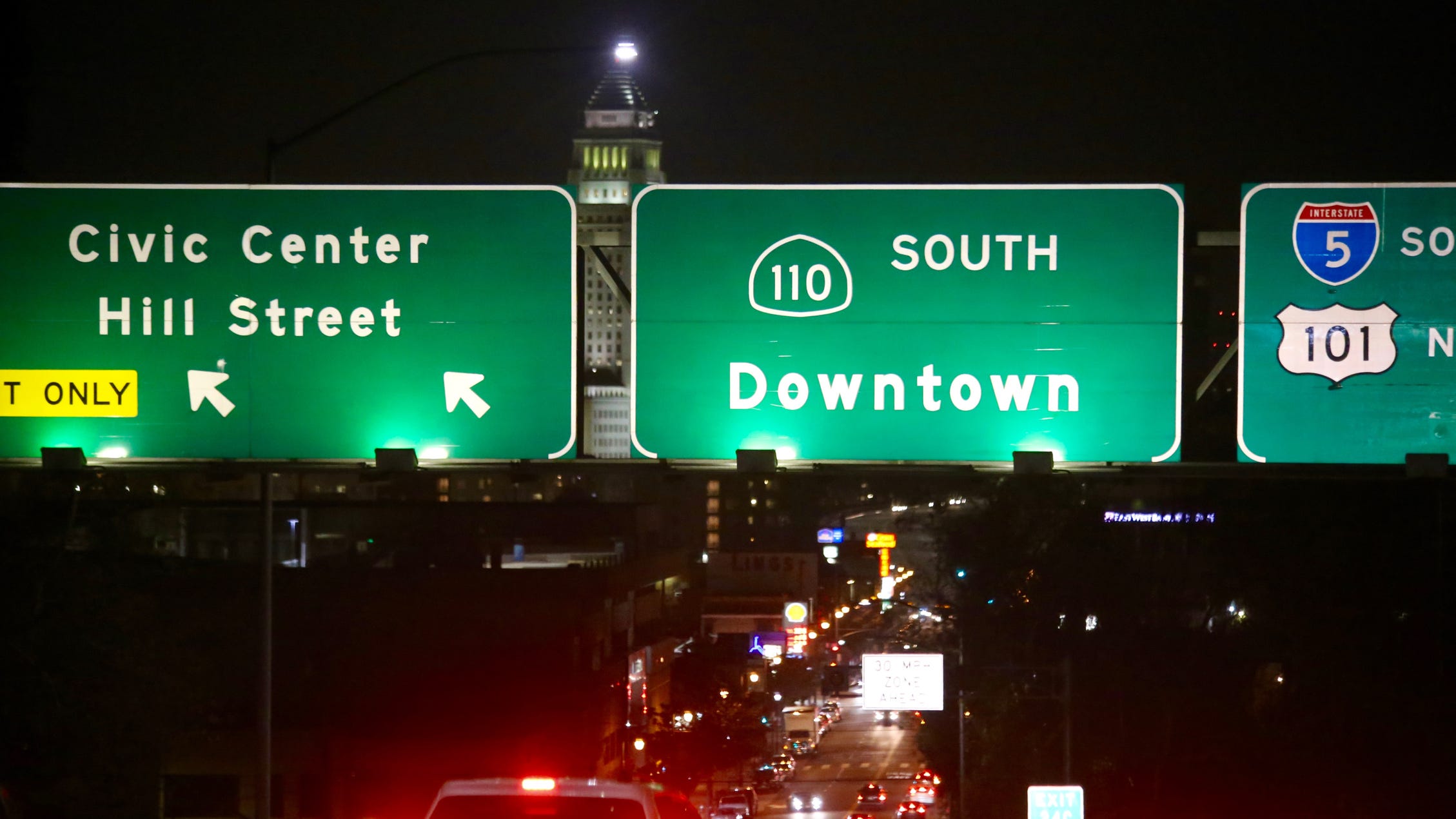 Woman killed after falling out of party bus on 101 Freeway