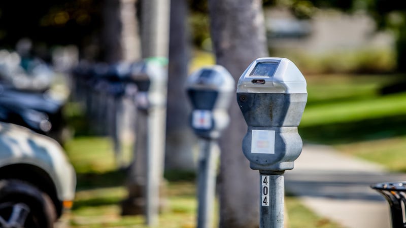 Parking meter - stock photo
