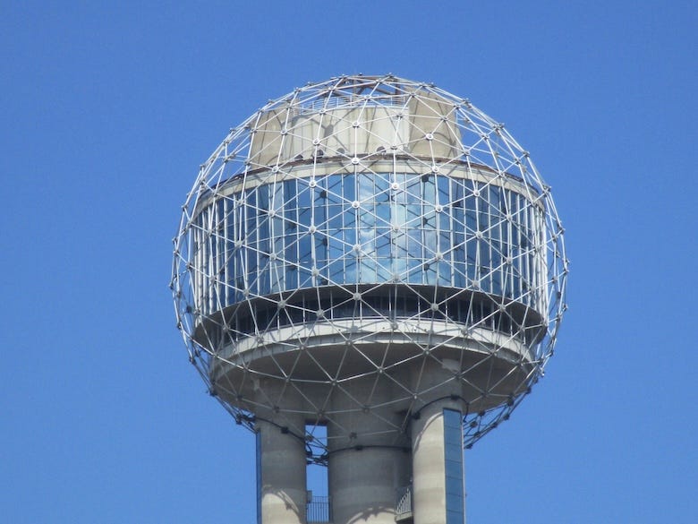 Reunion Tower in Dallas, TX