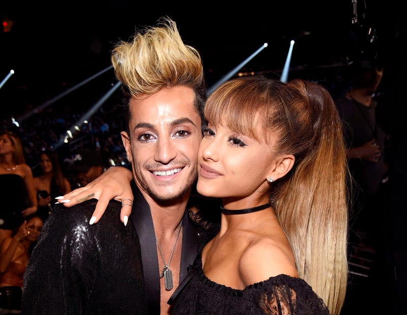 Frankie Grande and Ariana Grande pose during the 2016 MTV Video Music Awards at Madison Square Garden