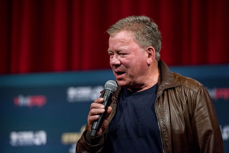 Actor William Shatner on the main stage during "Star Trek: Mission New York" day 3 at Javits Center on September 4, 2016 in New York City. 