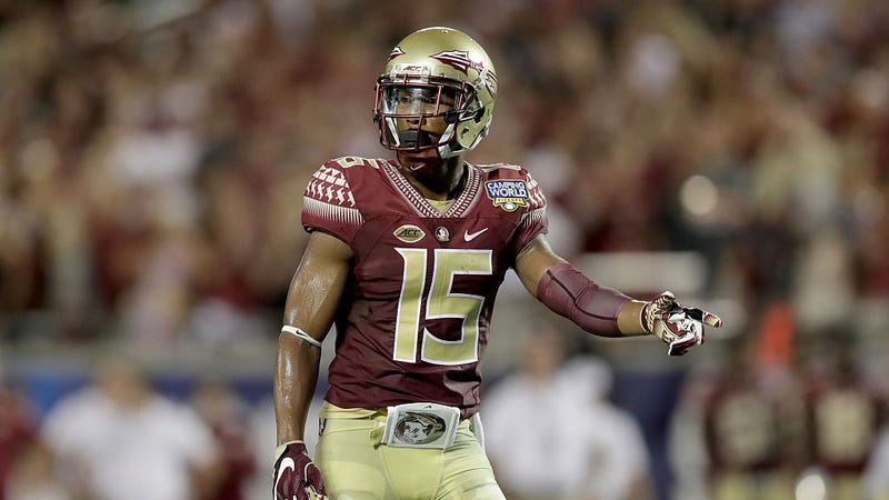 Travis Rudolph, then with the Florida State Seminoles, in 2016.