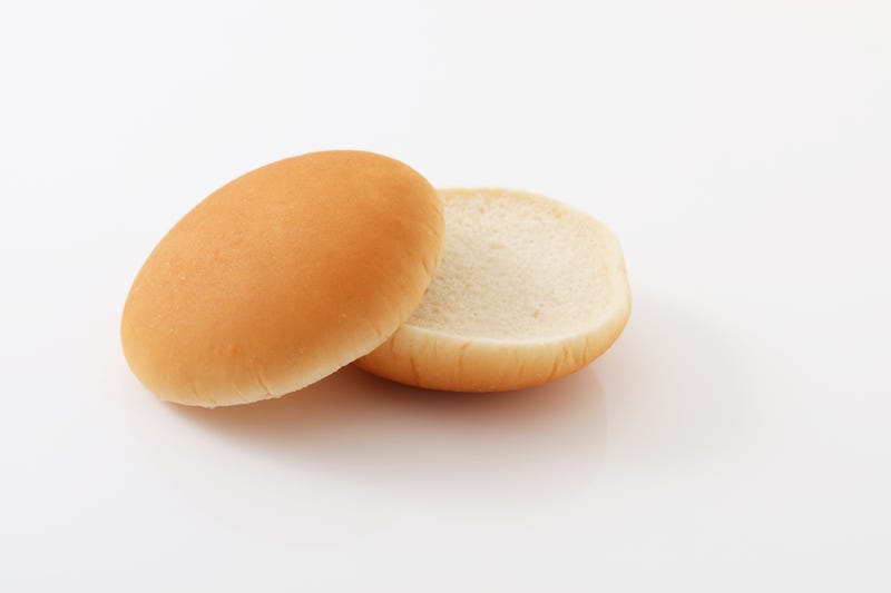 Hambrger bun stock photo. 