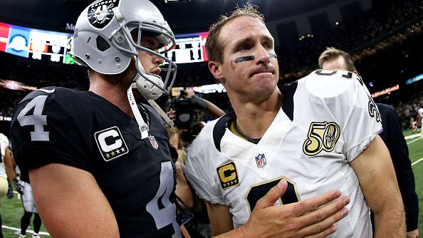 Drew Brees: 'I've always been impressed with Derek Carr'