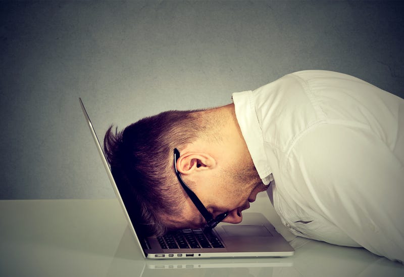 Angry at computer