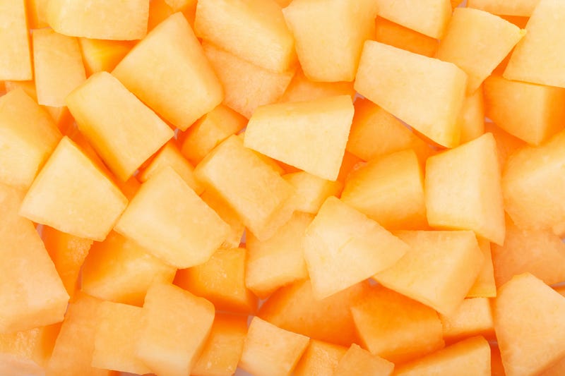 Cantaloupe melon pieces