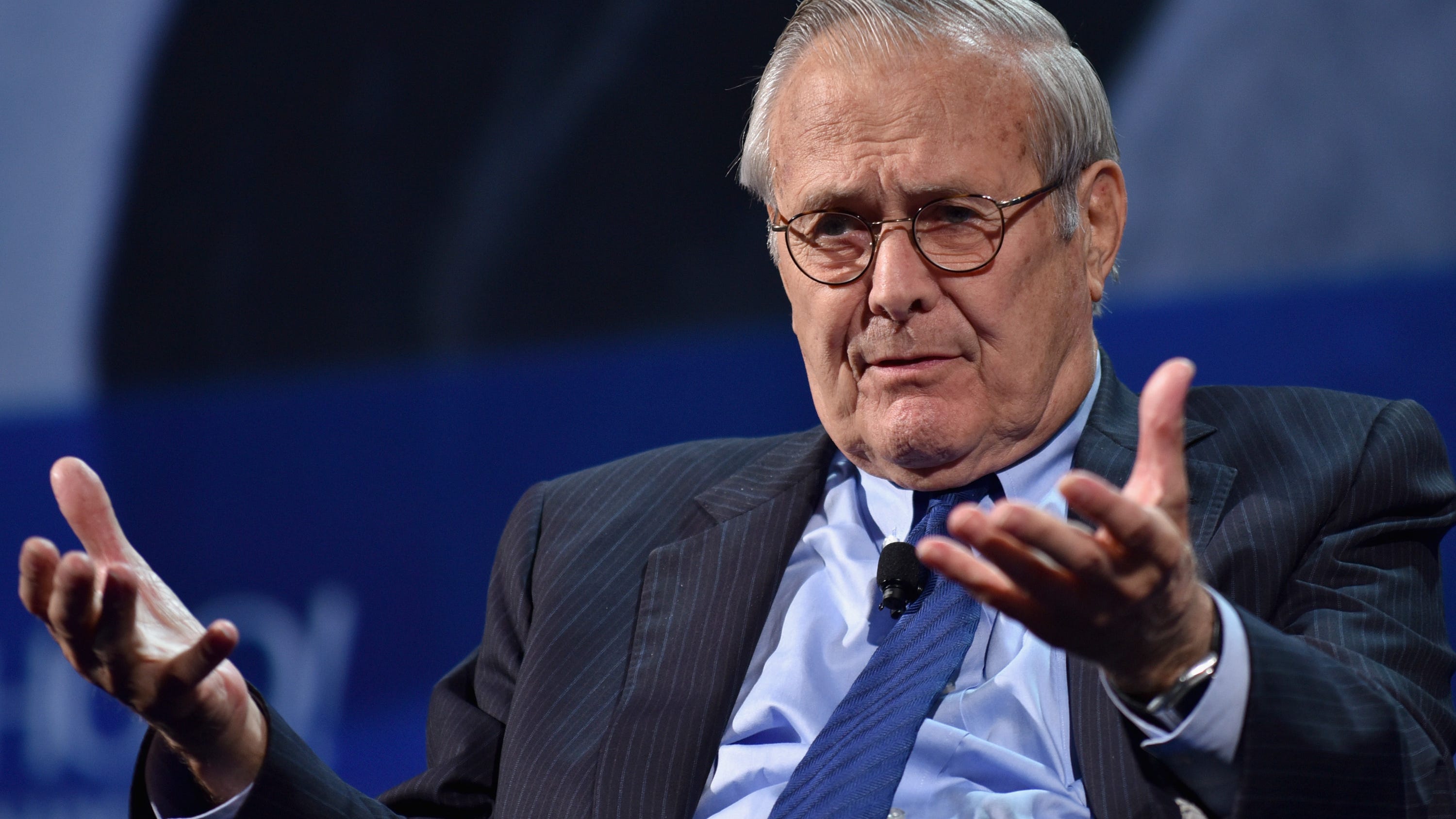 Donald Rumsfeld, former Defense Secretary and Navy vet, dies at age 88