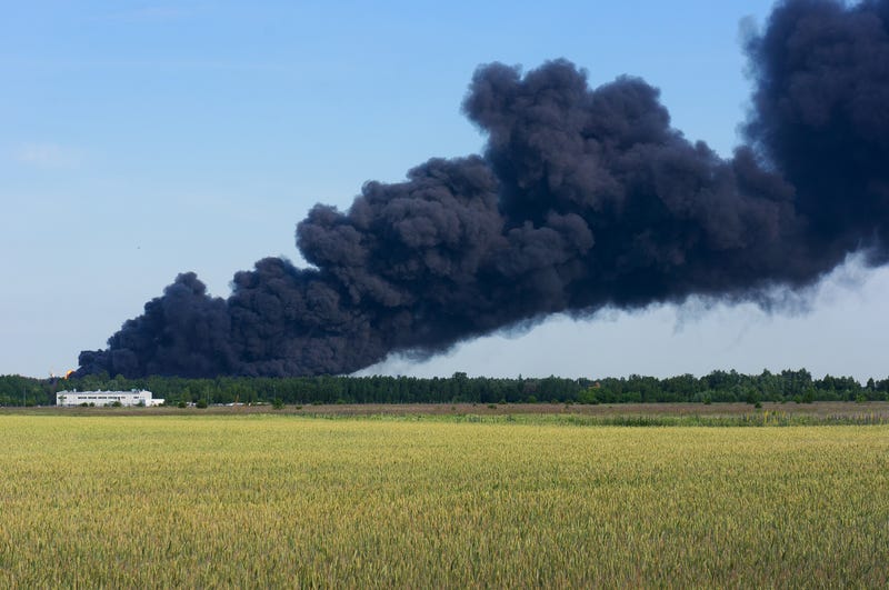 Smoke from fire