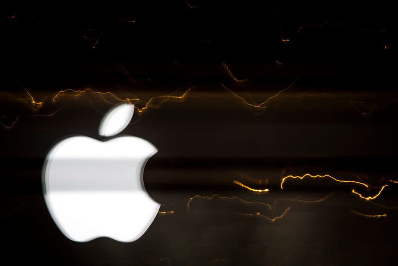 The Apple logo is displayed outside company's Regent Street store on September 29, 2016 in London, England.